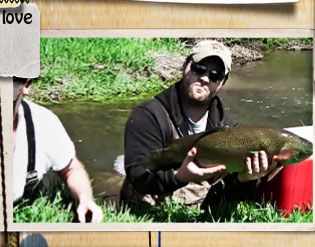 Stubby Steve's videos catching smallmouth bass, trout, redeyes, etc using  our Fish Food Pellets, worms and crawfish!