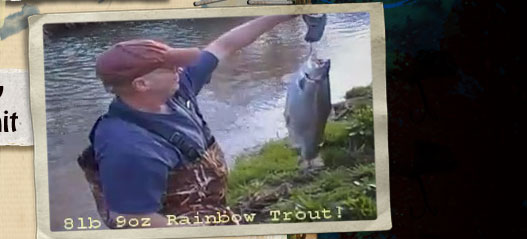 Stubby Steve's  8lb 9oz rainbow trout